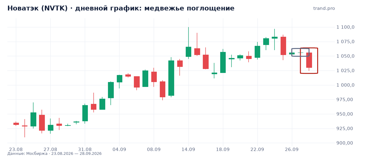 Новатэк (NVTK): медвежье поглощение