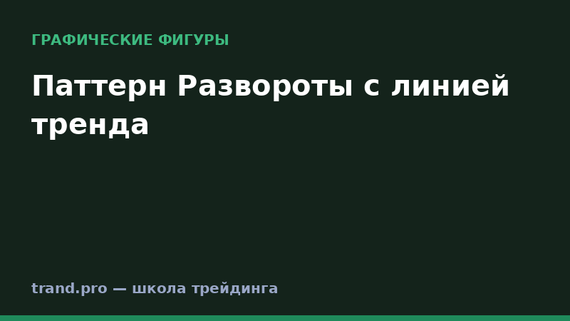 Паттерн Развороты с линией тренда